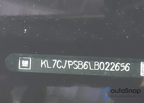 2020 Chevrolet Trax Awd Lt z USA, uszkodzony, nr VIN KL7CJPSB3LC022656